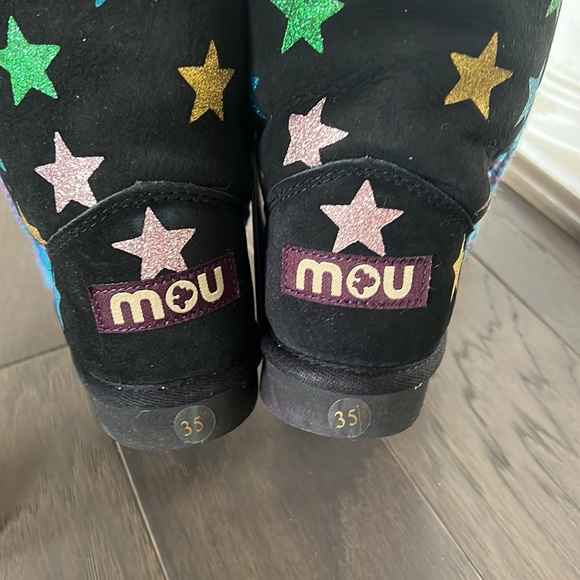 NWT MOU KIDS GLITTER STAR PRINT SLIP ON BOOTS⭐️ - Picture 6 of 6